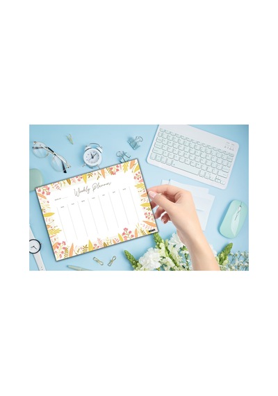 Haftalık Planlayıcı - A4 Ebat Yapılacaklar - 30 Yaprak - Weekly Planner - 0478 Çok Renkli
