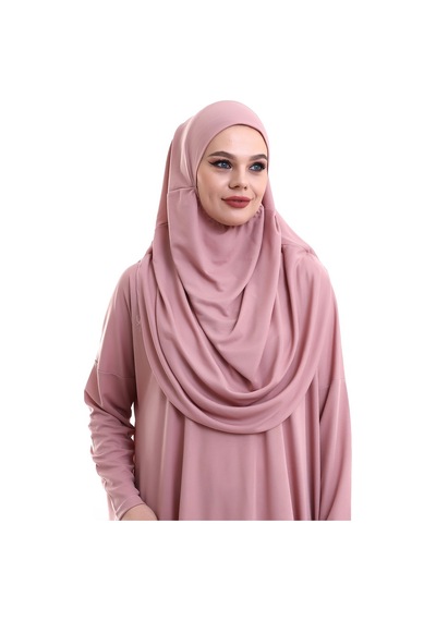 Tek Parça Namaz Elbisesi - Gül Kurusu - 5015 001