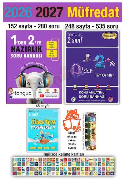 1'den 2'ye Hazırlık Kitabı 2026 Yaz Tatili 2. Sınıf 0'dan 2'ye Konu Anlatımlı Soru Bankası