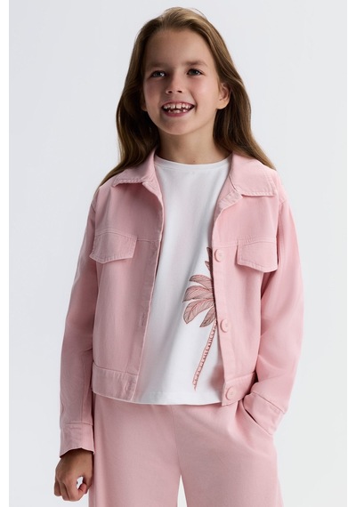 Xo Kids Kız Çocuk Ceket 8-14 Yaş 31371 Pudra