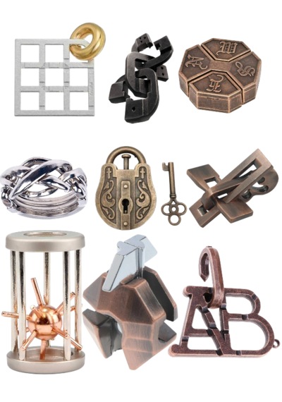 Metal Puzzle 9'lu Set