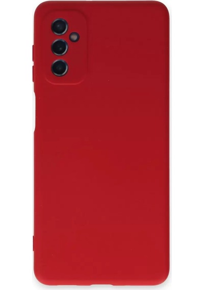 Newface Samsung Galaxy M52 5g Kılıf Nano İçi Kadife Silikon - Kırmızı