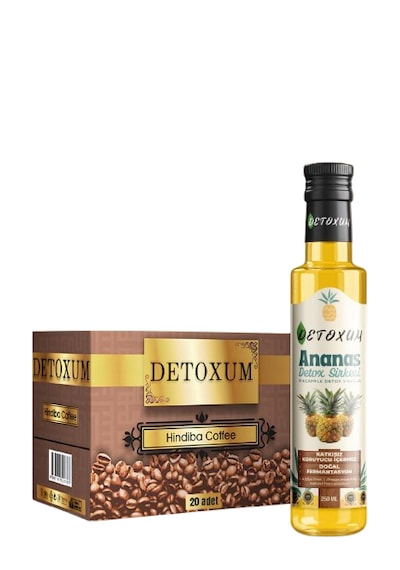 Detoxum Bitkisel Özel Karışım Sirkesi Hindiba Kahve