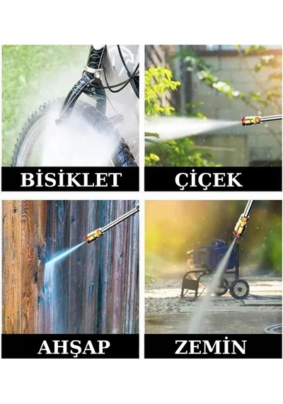 Şarjlı Oto Yıkama, Bahçe Sulama Tabancası Makinesi Basınçlı