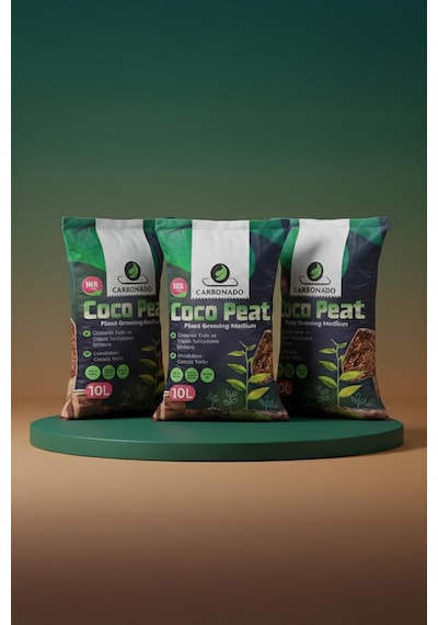 Cocopeat 10l X3 / Hindistan Cevizi Lifli Torf / Organik Toprak / Süper Avantaj Paketi