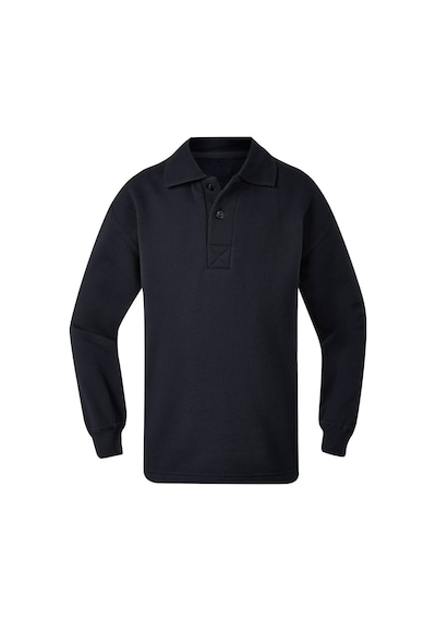Annora Unisex Çocuk Uzun Kollu Polo Yaka Pamuklu Okul T-Shirt