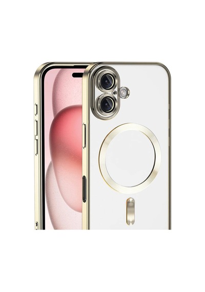 Apple Uyumlu   iPhone 17 Kross Magneticsafe Kapak - Gold