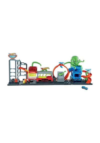 Hot Wheels Dev Ahtapot İle Araba Yıkama Oyun Seti Gtt96 - Teşhir
