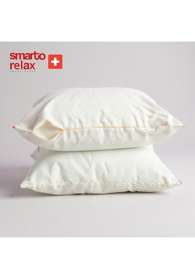 Smarto Relax 4'lü 70x55 Cm Yatak Yastığı Karışım Elyaf Dolgu,pamuklu Kumaş, Anti-bakteriyel Büyük Boy Diğer
