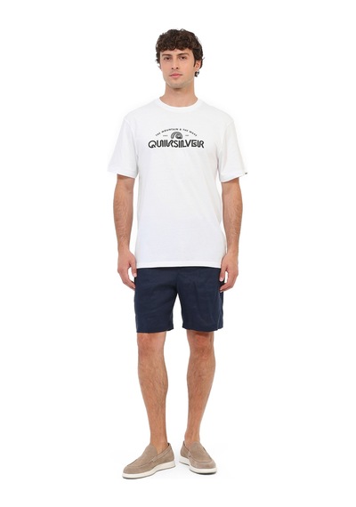 Quiksilver Ev Vısta Ss Snow White Erkek Kısa Kol T-shirt 000000000102704090 Çok Renkli