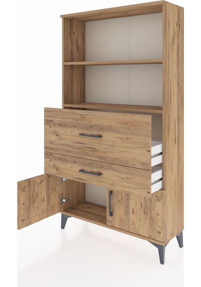 Arges Dolap 2 Raflı 2 Çekmeceli 2 Kapaklı 88x30x163 Çam-çam Çam Arges Dolap 2 Raflı 2 Çekmeceli 2 Kapaklı 88x30x163 Çam-çam Çam