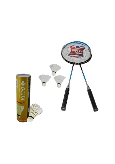 Delta 2 Badminton Raketi 6 Kaz Tüyü & 3 Plastik Badminton Topu
