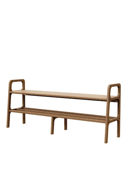 Woodesk Ponte Ahşap, Ayakkabılık Ve Raf Sistemi, 150x65, Tik Renk Teak