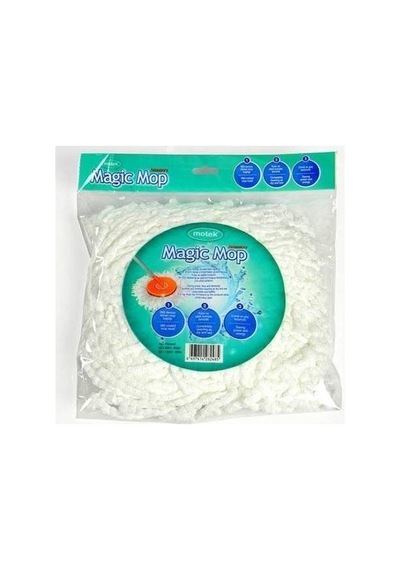 Motek Pratik Mop Mikrofiber Yedek Başlık Döner Mop Uyumlu
