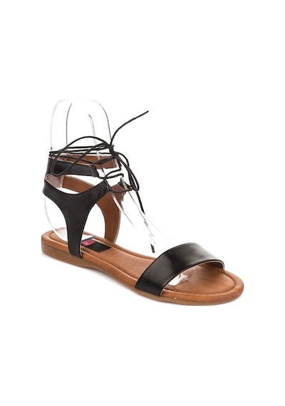 Fox Shoes Siyah Kadın Sandalet B548397509