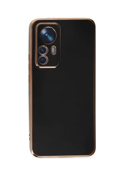 Xiaomi Mi 12t Pro Uyumlu Kılıf Volet Silikon - Siyah