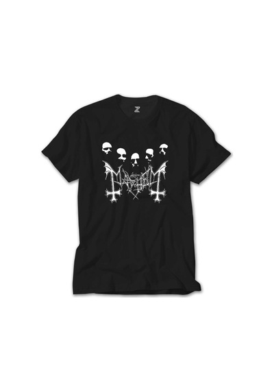 Mayhem Grup Face Siyah Tişört Siyah