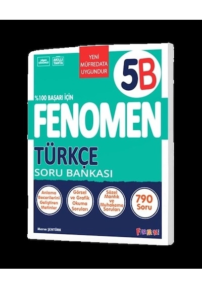 Fenomen Yayınları 5 Türkçe B Soru Bankası