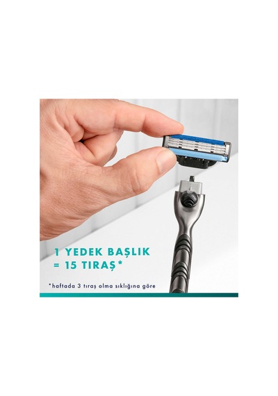 Mach3 Tıraş Makinesi Kartuş Yedekleri Erkekler İçin, 3-bıçaklı Yedekler X2"
