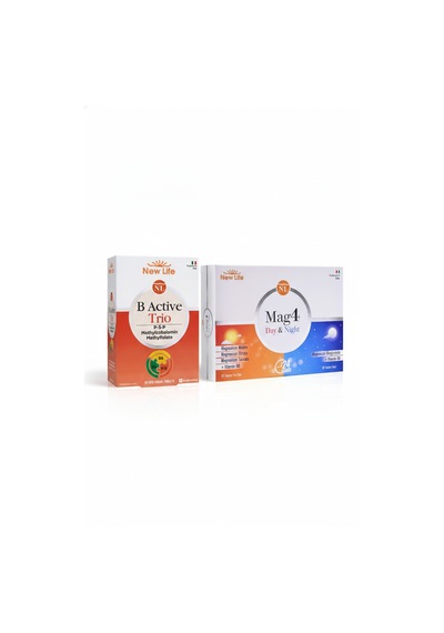 New Life B Active Trio 30 Tablet Ve New Life Mag 4 Day 30 Tablet & Night 30 Tablet 2 Li Set