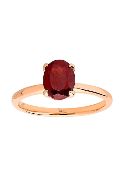 Sirius Oval Kesim Garnet Tektaş Yüzük 0831R0012