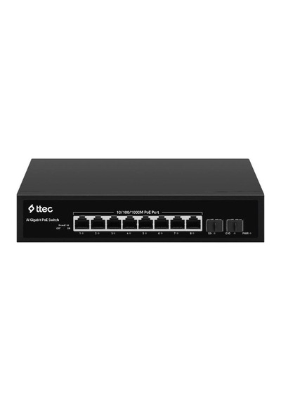 Ttec 10120P-2SF P 8 Portlu 10/100/1000 Gigabit Tak Çalıştır Switch