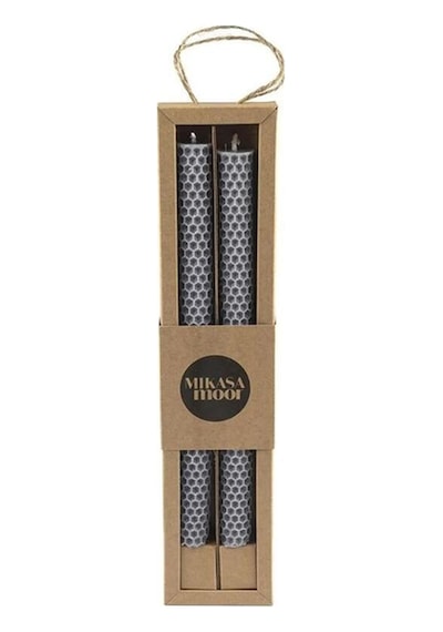 Petek Koyu Gri Mat 25cm 2li Mum Çok Renkli