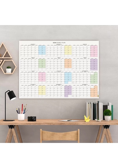 2026 Yıllık Planlayıcı Duvar Takvimi, 2026 Planlayıcı Takvim, 2026 Year Planner