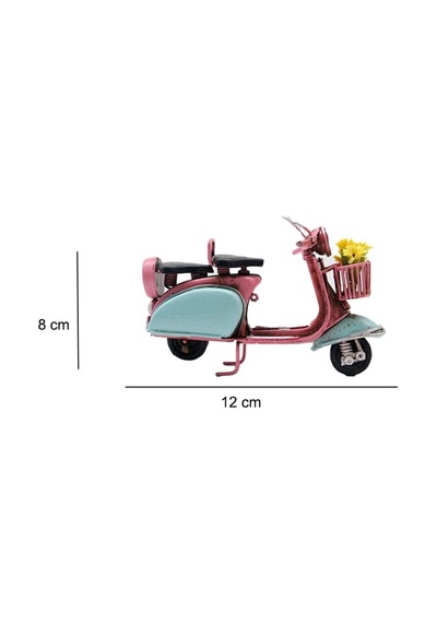 Dekoratif Metal Scooter Önü Sepetli 45820819