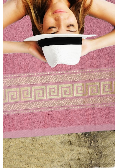 Mira Home %100 Pamuk Unisex Banyo Hamam Havlusu Myra 70x140 Cm Pembe
