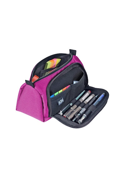 Jacbag Prime Xl-lastik Ayraçlı İki Bölmeli Kalem Kutusu Prime Xl-pembe renkli
