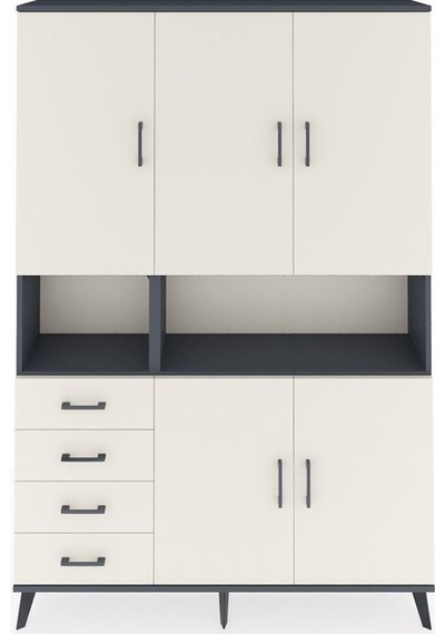 Arges Dolap 7 Raflı 4 Çekmeceli 5 Kapaklı 132x30x195 Antrasit-aytaşı/aytaşı Aytası/aytası Arges Dolap 7 Raflı 4 Çekmeceli 5 Kapaklı 132x30x195 Antrasit-aytaşı/aytaşı Aytası/aytası