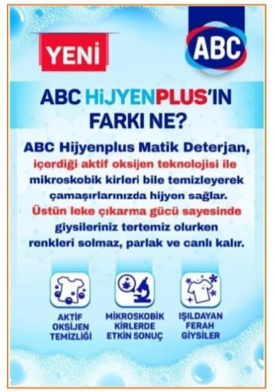 ABC Matik Hijyen Plus 5,5 Kg Çamaşır Deterjanı