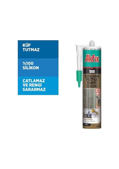 Akfix 100D Duşakabin Silikonu 280 Ml (539840777)