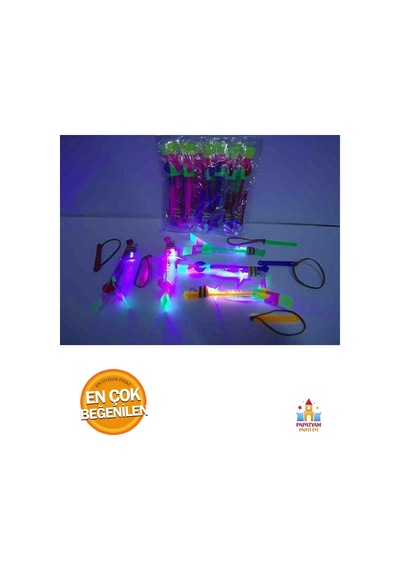 Çocuklar İçin Led Işıklı Parlayan Sapan, Fırlatmalı Ve Eğlenceli