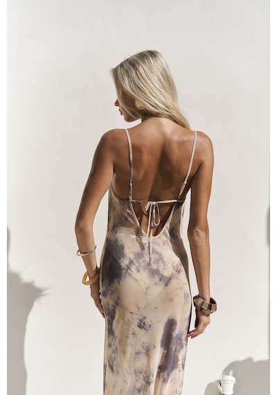 Mai Collection Mai Studios Co. Chomhan Askılı Degaje Sarı Uzun Elbise sarı Mai Collection Mai Studios Co. Chomhan Askılı Degaje Sarı Uzun Elbise sarı