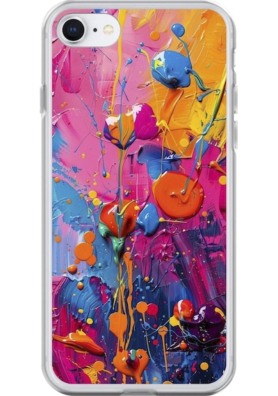 Apple Uyumlu iPhone 6s Şeffaf Kılıf Graffiti 3 Tasarımlı