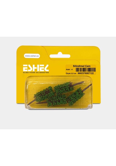 Eshel Maket Silindirsel Çam--3.5 Cm--4 Lü