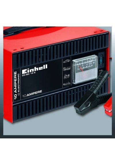 Einhell Akü Şarj Cihazı CC-BC 10 E 1050821, 12 V, 5–200 Ah kapasiteli aküler için, şarj elektroniği, çelik sac gövde