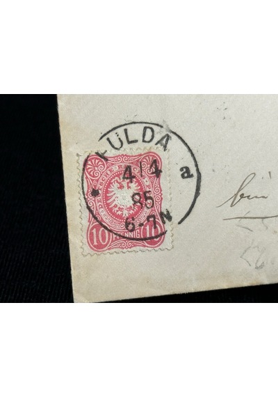 1885 Alman İmparatorluğu Dönemi Deutsches Reich 10 Pfennig Kuruş Pullu Zarf