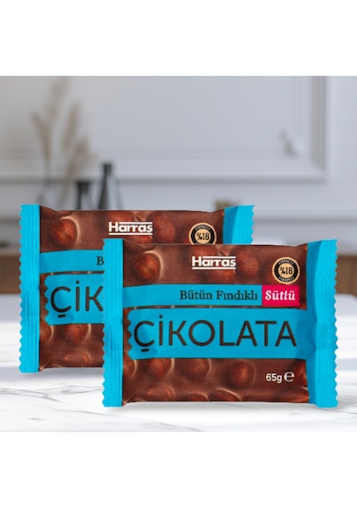 Bütün Fındıklı Sütlü Çikolata 65g X 2 Adet