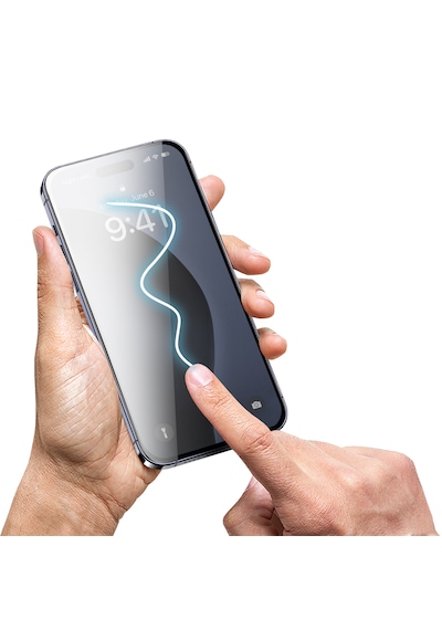 Buff Apple Uyumlu   iPhone 16 Pro 5d Privacy Easyfit 2 Adet Ekran Koruyucu