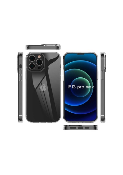 Apple Uyumlu iPhone 13 Pro Max Kılıf Şeffaf Lüx Ultra Koruma Silikon Renksiz