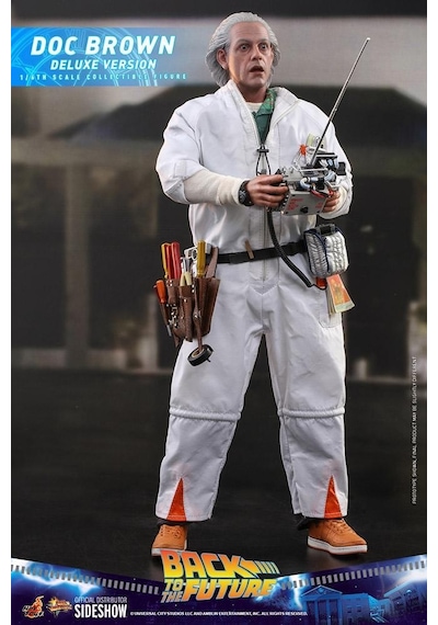 Hot Toys Doc Brown Deluxe Version Sixth Scale Figure - 909291 - Mms610 - Back To The Future / Bttf Movie