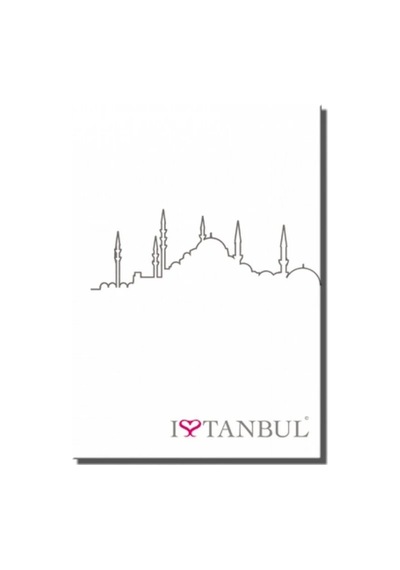 Defter 14x20 I Live Istanbul Mosque Çok Renkli
