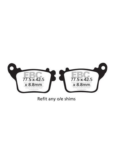 Ebc Fa436hh Honda Cbr 600f Fren Balatası Uyumlu