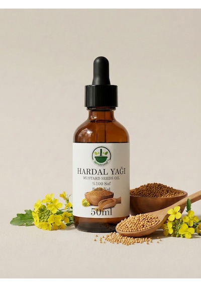 Soğuk Sıkım Hardal Yağı Hardal Tohumu Mustard Oil Brassica Juncea Saf Doğal 50 Ml 50 Ml