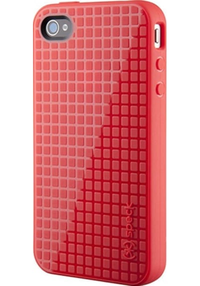 Speck Apple Uyumlu iPhone 4s/4 İle Pixelskin Hd Silikon Kılıf Kırmızı Kımırızı