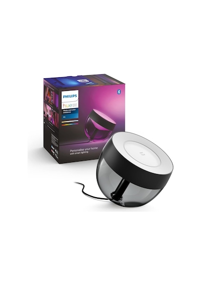 Iris Siyah Akıllı Led Masa Lambası Çok Renkli