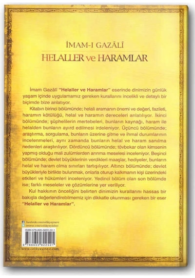 Helaller ve Haramlar - İmam Gazali - Çelik Yayınevi